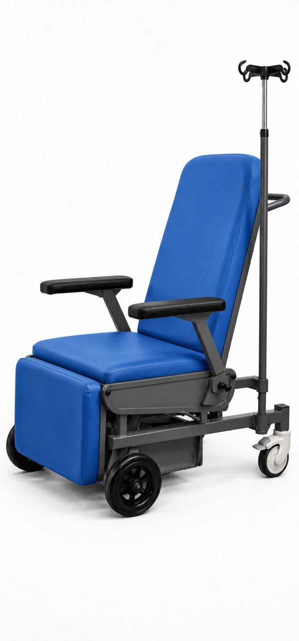 LEOCARE hasta taşıma koltuğu – ön çapraz görünüş